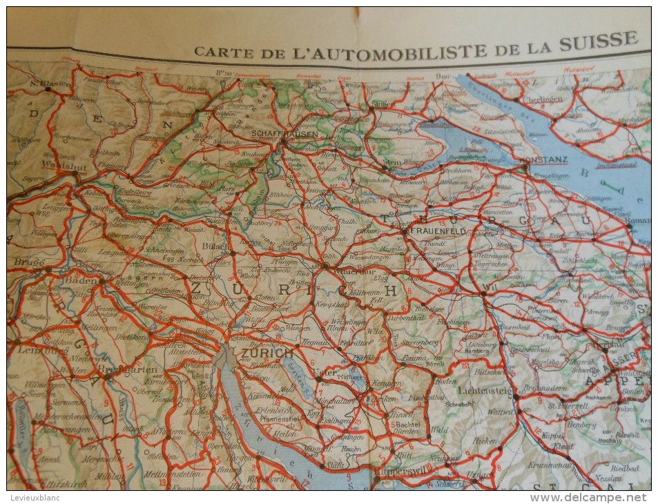 Carte De L'Automobiliste De La Suisse/Kummerly & Frey/BERNE/Vers 1910-1920 - Geographical Maps