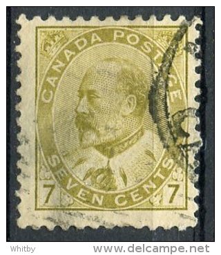 Canada 1903 7 Cent King Edward VII Issue #92 - Usados