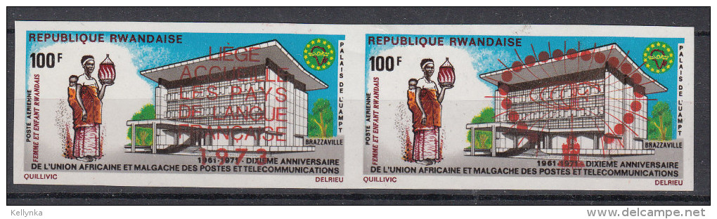 Rwanda - PA9/10 - Non Dentelé - Ongetand - Imperforated - Surcharge Liège - MNH - Other & Unclassified