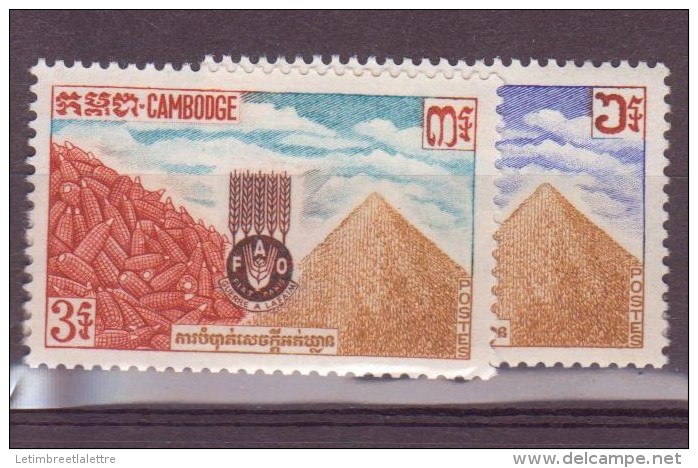 Cambodge N ° 128-129 Et 130-131** - Cambodge