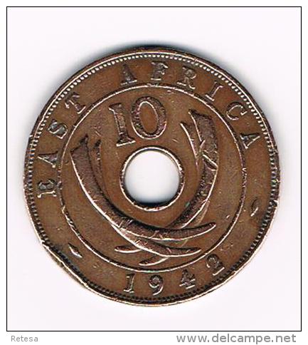 *** EAST  AFRICA  10 CENTS GEORGIUS VI  1942 - Colonias