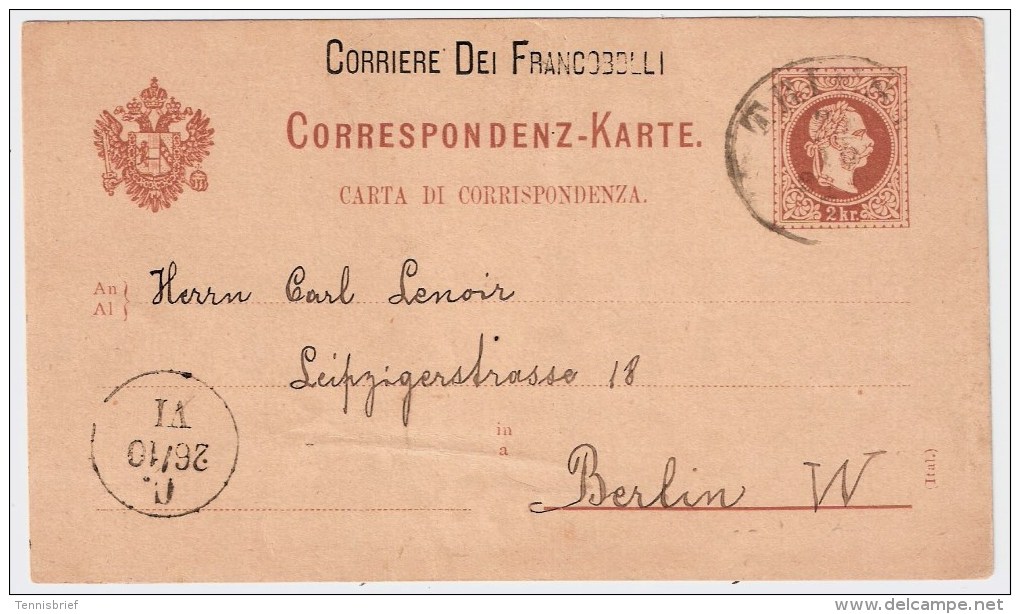 Österreich, GA 2 Kr. Mit Vorderseitigem Firmen-Zudruck, #3811 - Cartoline