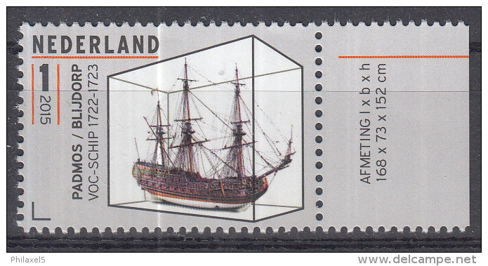 Nederland - 12 Oktober 2015 - Scheepsmodellen - Maritiem Museum - Rotterdam - Padmos/Blijdorp VOC-schip 1722-1723 - MNH - Unused Stamps