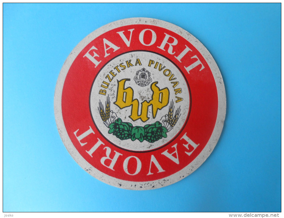 FAVORIT BEER - Croatia Beer Coaster * Mat Bierdeckel Sous-bock Bocks Tapis De Bière Sottobicchiere Di Birra Posavaso - Beer Mats