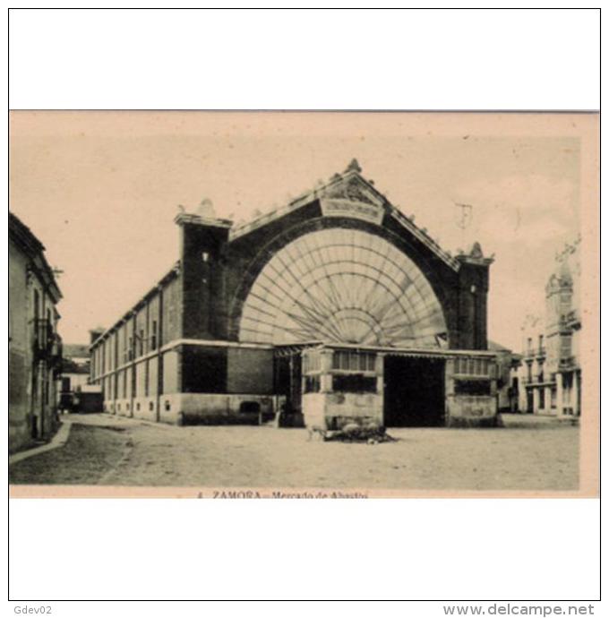 ZMRTPA4147-LFTD6739.Tarjeta Postal De ZAMORA.Edificios,calles Y MERCADO MUNICIPAL En ZAMORA - Zamora