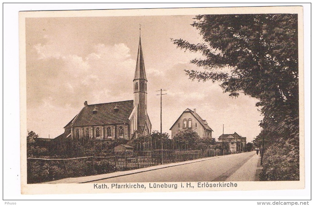 D5527     LÜNEBURG : Kath. Pfarrkirche - Erlösserkirche - Lüneburg