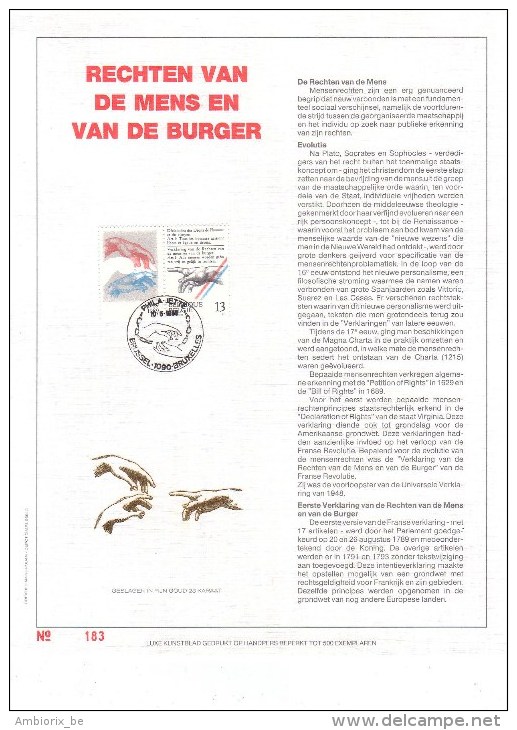 Carte Max Gold 2327 Rechten Van De Mens En Van De Burger - 1981-1990