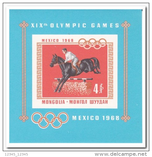 Mongolië 1968, Postfris MNH, Olympic Games - Mongolië