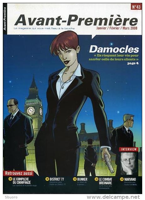 Avant-première 43 - Janvier Février Mars 2008 - Couverture Damocles - Autre Magazines