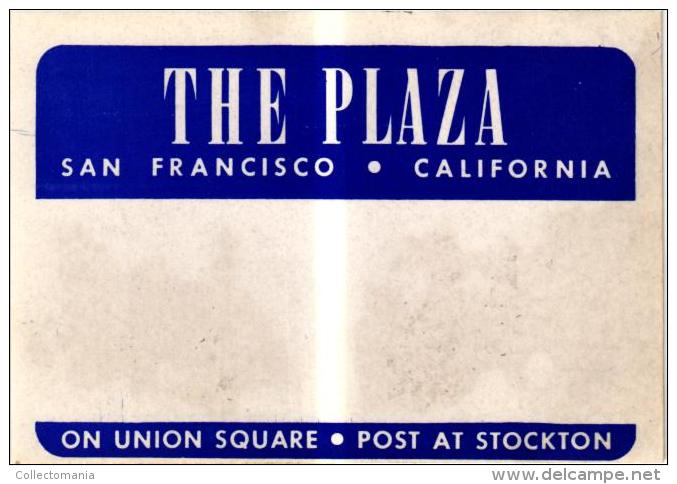 27 HOTEL LABELS USA  CALIFORNIA  Los Angeles Carmel Hollywood Beverley Hills Santa Barbara Oakland