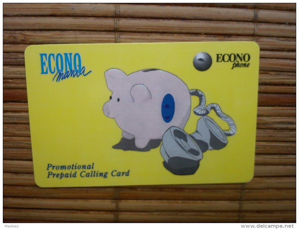 Econo Phone Promotional Card Used Very Rare 2 Scans - [2] Prepaid & Refill Cards