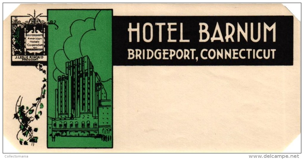 18 HOTEL LABELS ARKANSAS COLORADO SOUTH CAROLINA CONNECTICUT DELAWARE DAKOTA FLORIDA