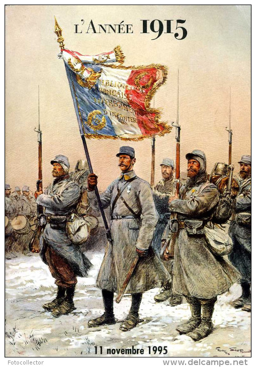 Guerre 14-18 Célébration Du 11 Novembre 1995 : L'année 1915 Par Ministère Des Anciens Combattants - Guerre 1914-18