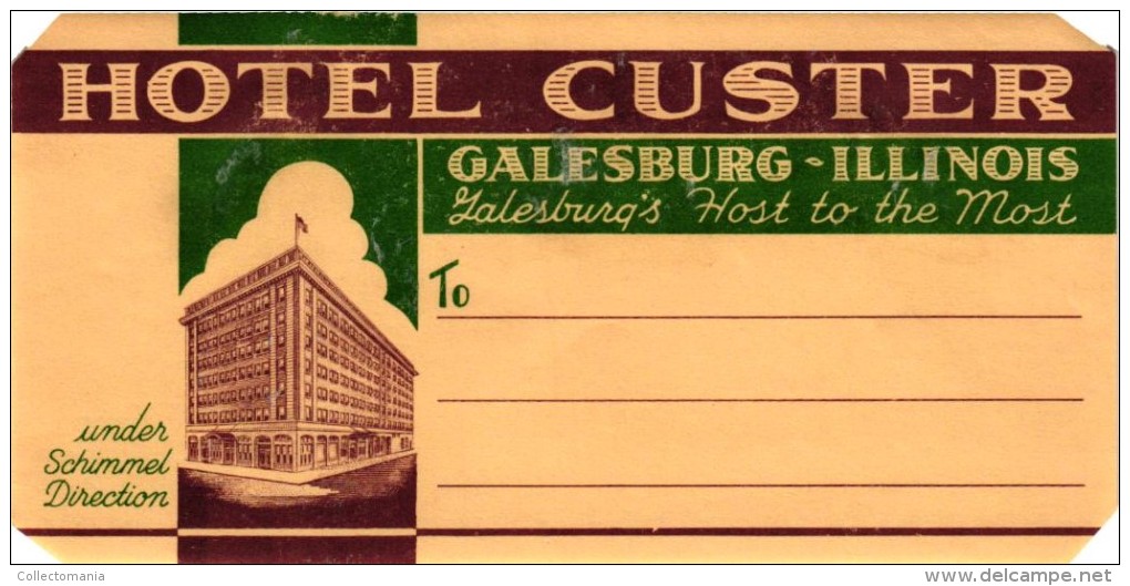 26 HOTEL LABELS USA GEORGIA Rome Augusta Atlanta  HAWAIHonolulu Waikiki  ILLINOIS Galesburg Chicago Quincy