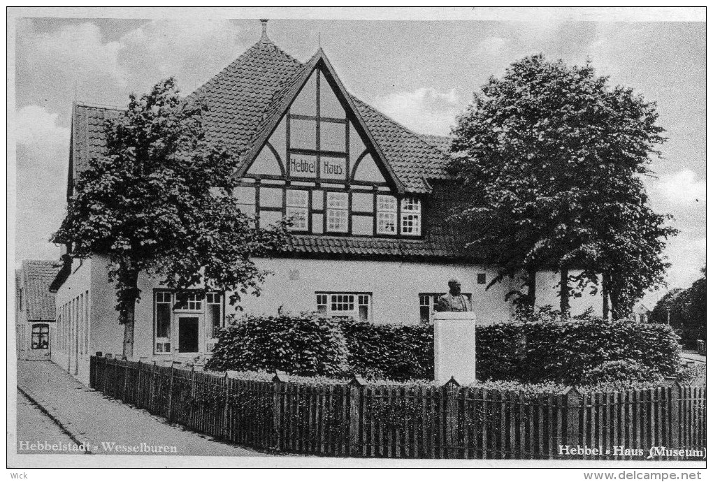 AK Wesselburen -HEBBELSTADT WESSELBUREN Bei Büsum, Dithmarschen -Hebbel-Haus (Museum) - Buesum
