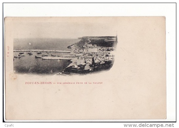 Port En Bessin - Vue Générale Prise De La Falaise / Edition F.A. N°2033 - Port-en-Bessin-Huppain