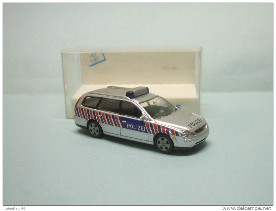 Rietze - FORD MONDEO POLIZEI Break Argent Voiture 51132 Neuf NBO HO 1/87 - Road Vehicles