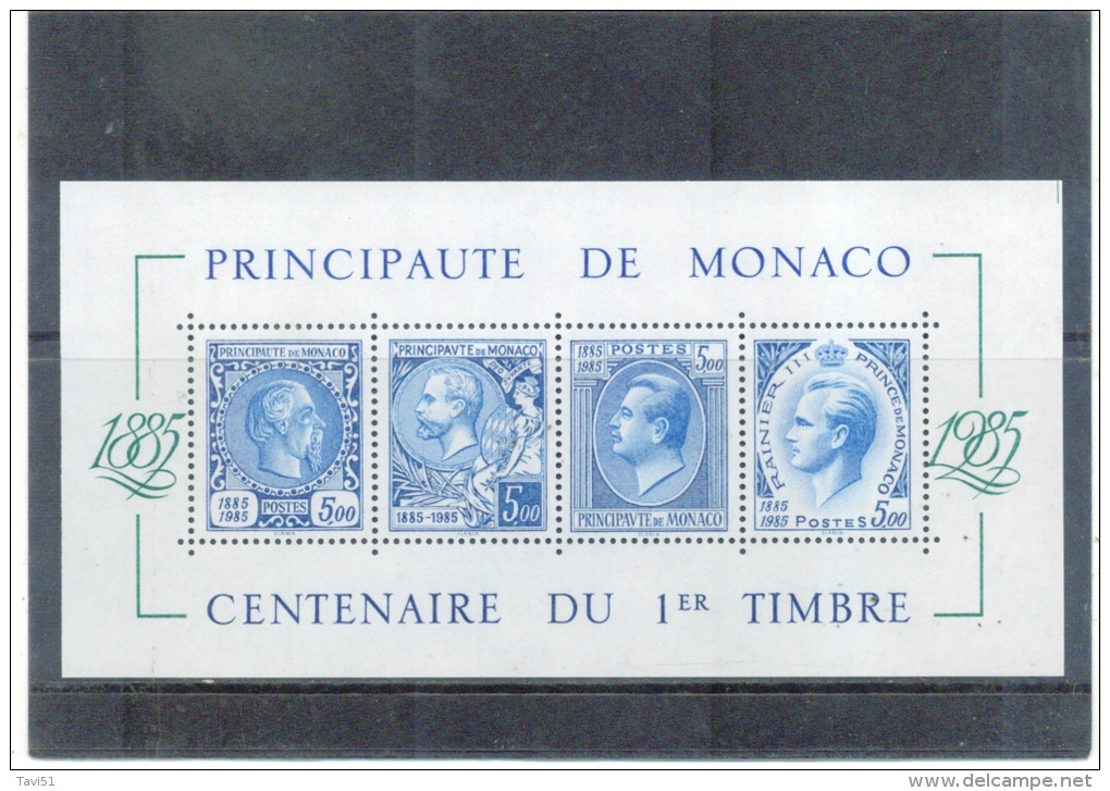 MONACO , 1985 , ** , Postfrisch , MNH , Mi.Nr.Block 31 ( 1727 - 1730 ) - Neufs