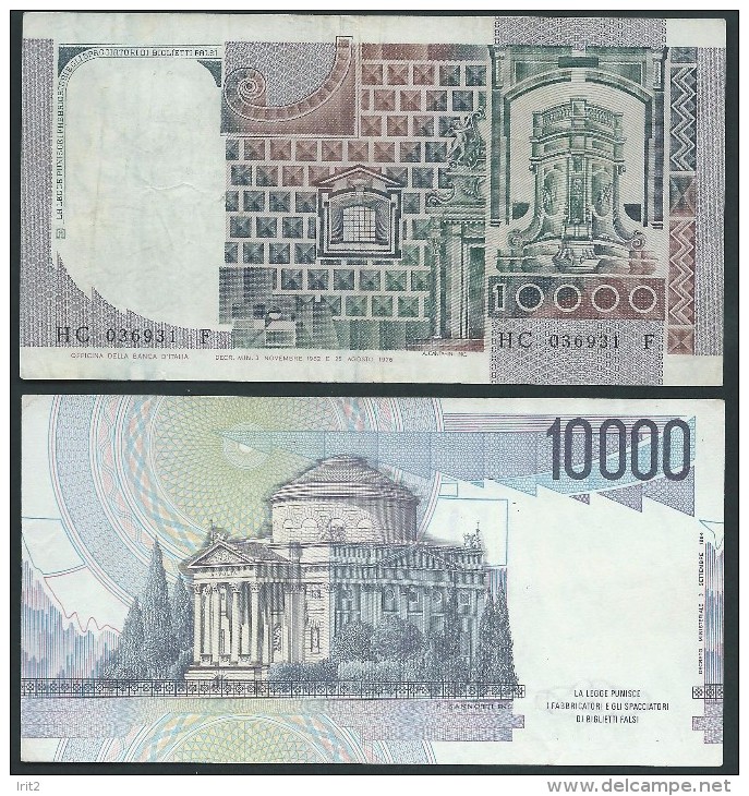 ITALY  ITALIA ITALIEN ITALIE     1976/84  10,000 LIRE S.P.L   2 BANKNOTES - 10000 Liras