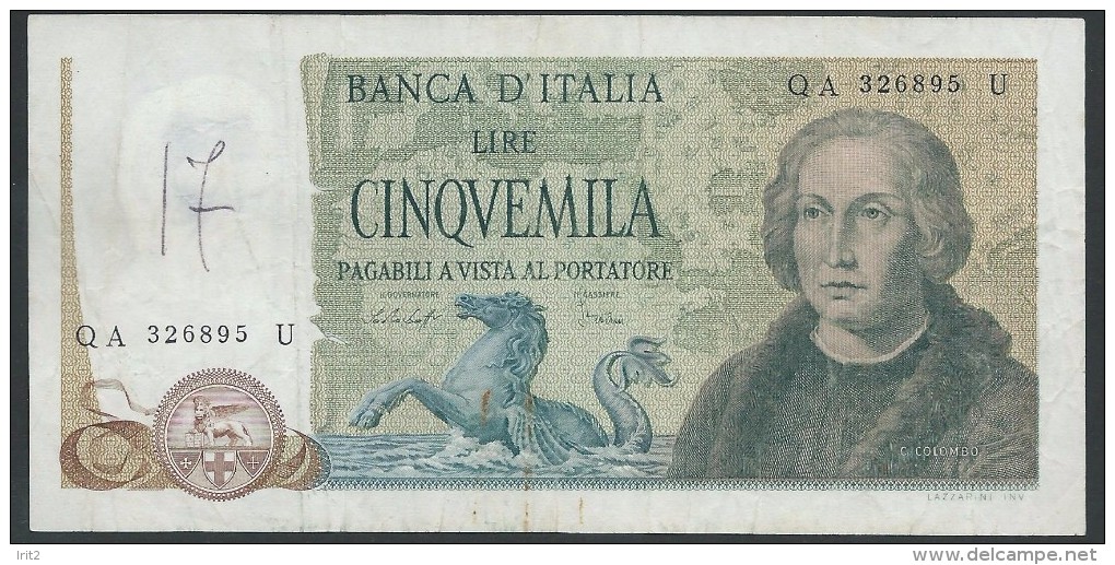 ITALY  ITALIA ITALIEN ITALIE  1971  5000 LIRE B.B - 5000 Lire
