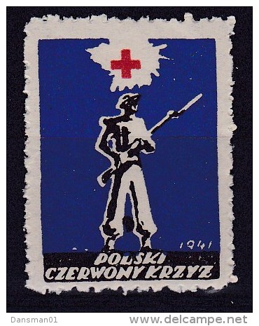 POLAND 1940´s Red Cross Label - Liberation Labels