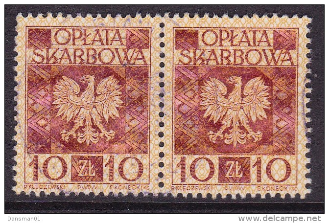 POLAND Revenue 10zl Pair - Errors & Oddities