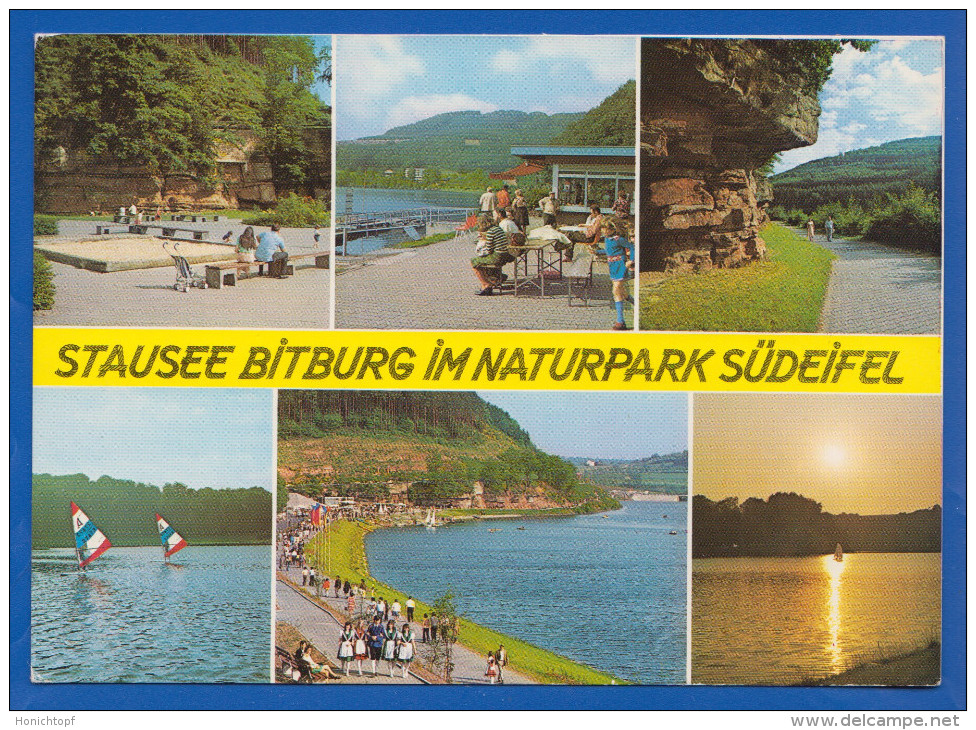 Deutschland; Bitburg Eifel; Multibildkarte; Stempel Ralingen A D Sauer Und Gasthof Ferring; Minder A D Sauer - Bitburg