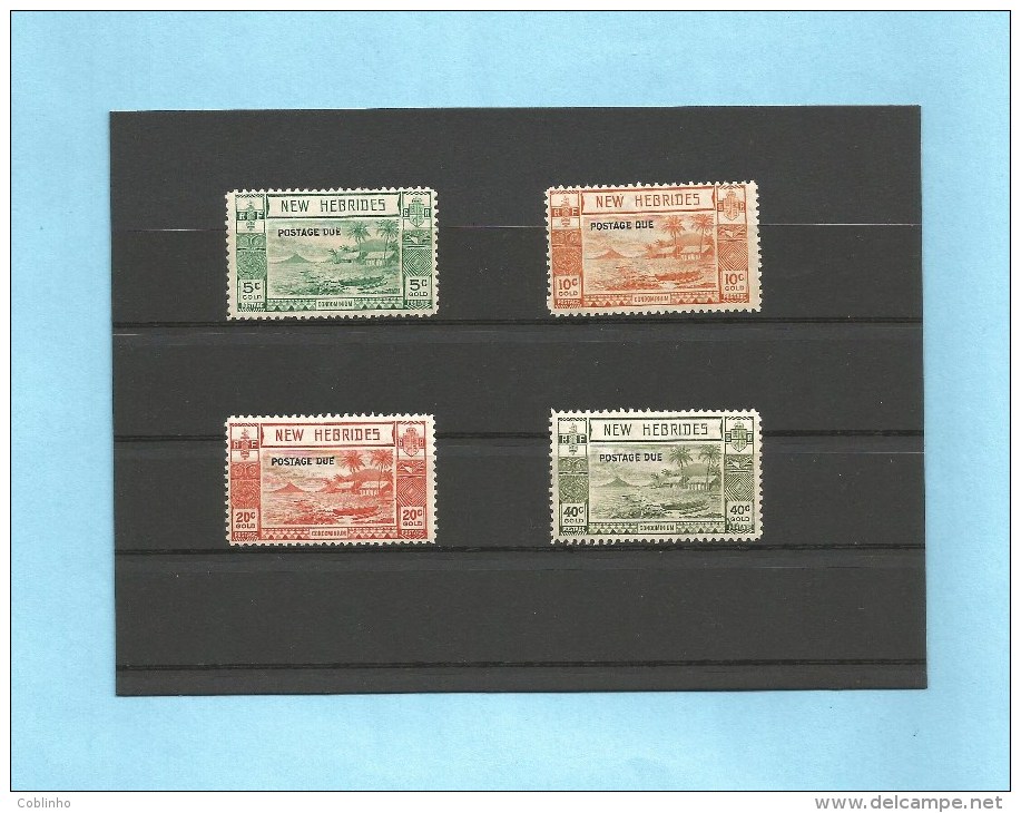 NOUVELLES HEBRIDES (New Hebrides) - Taxe (postage Due) - 1938 - YT 16 à 19 ** (MNH) - Neufs