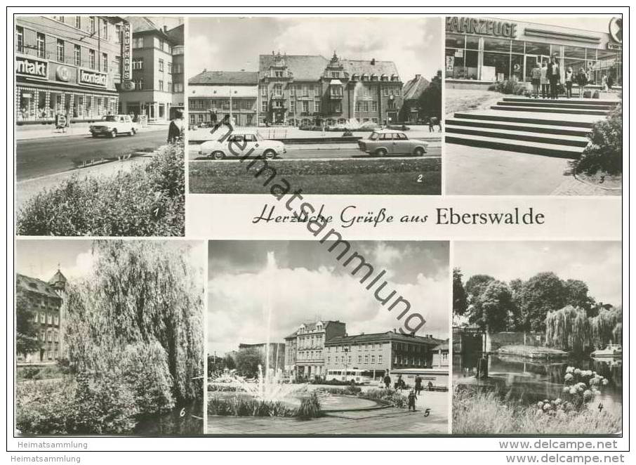 Eberswalde - Friedrich-Ebert-Strasse - Platz Der Freundschaft - Foto-AK Grossformat - Eberswalde