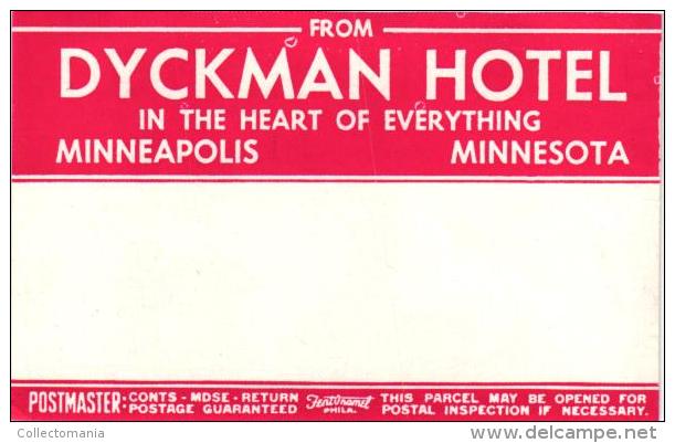 20 HOTE oldL Labels collection MICHIGAN Lansing MINNESOTAMinneapolis MISSOURI MONTANA MISSOURI ST Louis