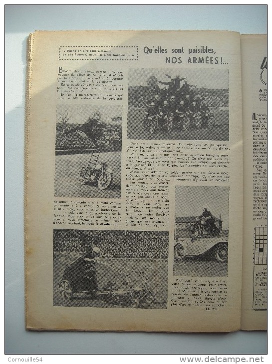 REVUE 1950. MAROC ; SANTA-MADALENA PORT DE SAFI. LA BOMBE H. AVEC EINSTEIN. SECTION  MOTOCYCLETTES DE L’ARMEE. PAT'APOUF - 1900 - 1949