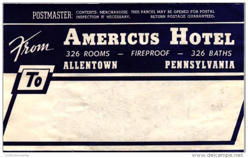 24 HOTEL Labels USA OREGON Portland Timberline PENNSYLVANIA Philadelphia Reading Pittsburgh Harrisburg Allentown Lancast