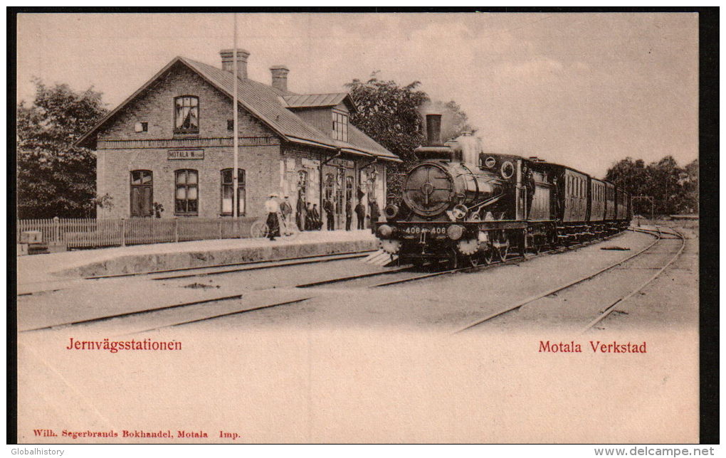 DB5417 - SWEDEN - MOTALA VERKSTAD - JERNVÄGSSTATIONEN - RAILWAYSTATION - Suède