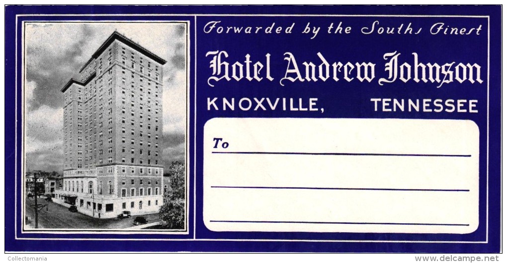 25 Old HOTEL Labels Collection  VERY GOOD To Excelent  RHODE ISLAND Newport TENNESSEE Knoxville TEXAS - Hotel Labels