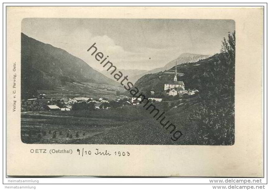 Oetz - Ötzthal 1903 - Oetz