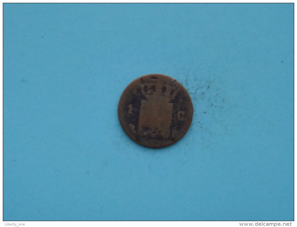 1822 - 1 Cent (B) / KM 47 (?) ( Uncleaned Coin / For Grade, Please See Photo ) !! - 1815-1840: Willem I