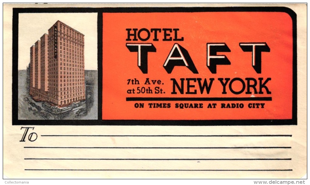 35 HOTEL Labels NEW YORK City Royalton Wenthworth Dixie  Beekman  Old Collection  VG To Excellent Fifties And Older - Hotel Labels