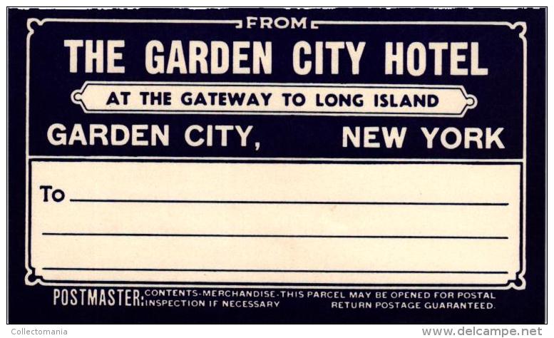 35 HOTEL Labels NEW YORK City Royalton Wenthworth Dixie  Beekman  old collection  VG to excellent Fifties and older