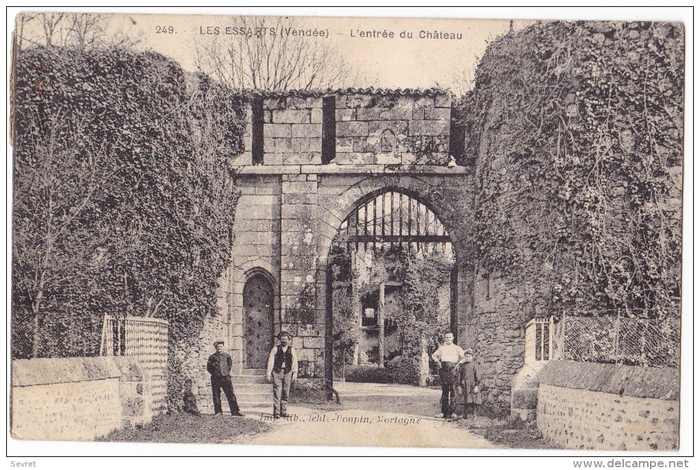 LES ESSARTS. - L´entrée Du Château. Belle Carte - Les Essarts