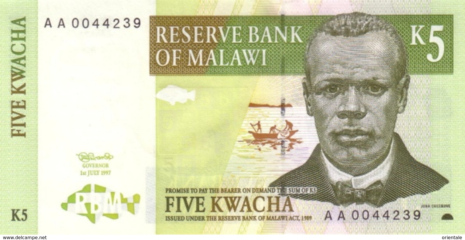 MALAWI P. 36a 5 K 1997 UNC - Malawi