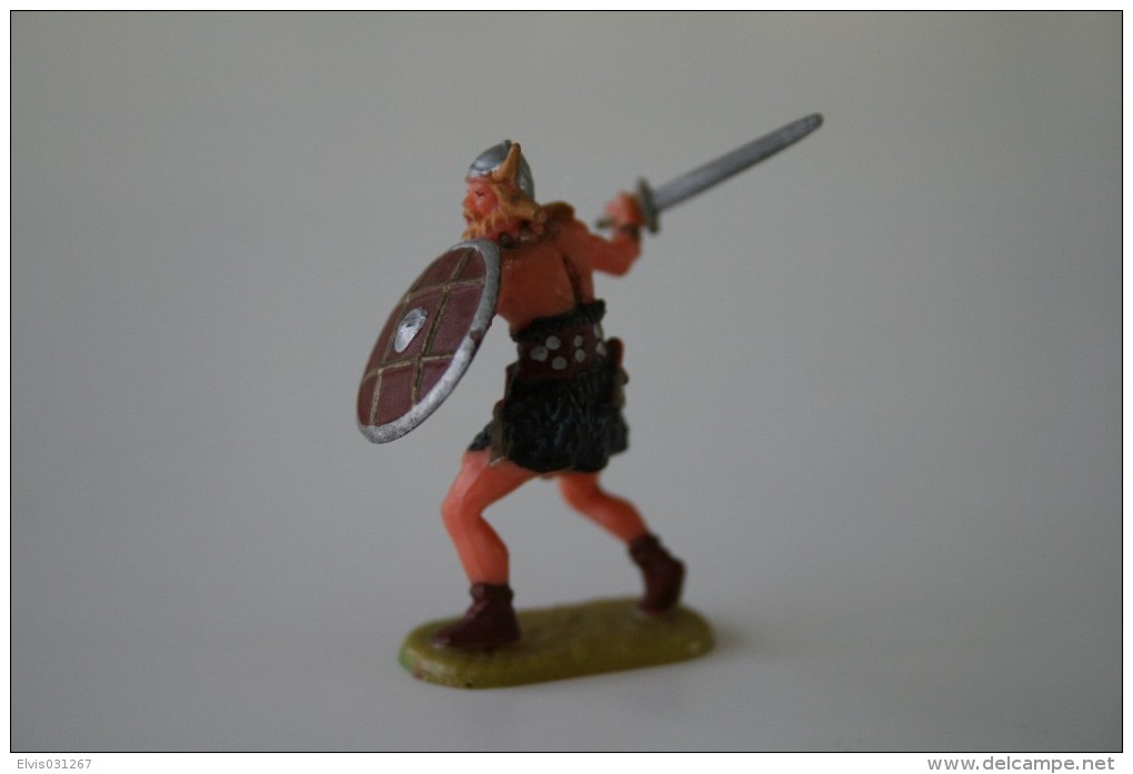 Elastolin, Lineol Hauser, H=40mm, Viking, Plastic - Vintage Toy Soldier - Figurines