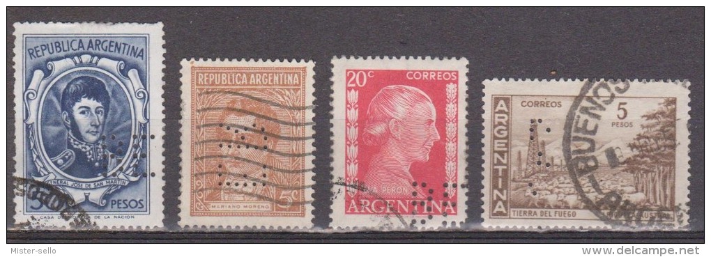 PERFINS - PERFORADOS. ARGENTINA. USADOS - USED. - Perforés