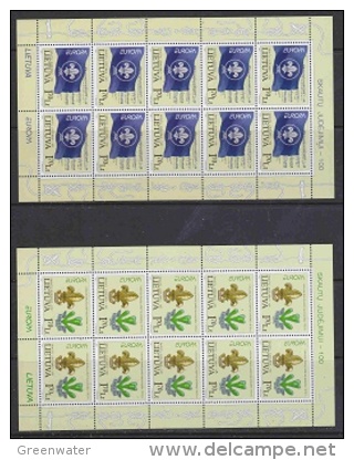 Europa Cept 2007 Lithuania 2v Sheetlets ** Mnh (25472A) - 2007