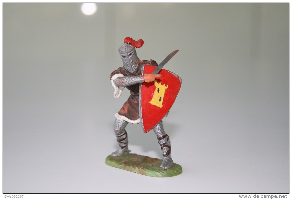 Elastolin, Lineol Hauser, H=70mm, Knight Prince Arne, Plastic - Vintage Toy Soldier - Figurines