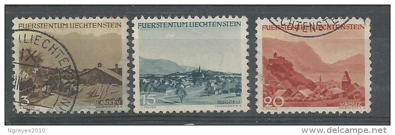 150023739  LIECHTENSTEIN  YVERT   Nº   199/202/203 - Gebraucht