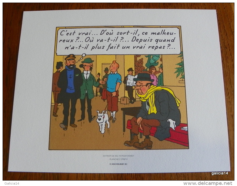 LOT DE 3 EX-LIBRIS TINTIN ~ HERGE MOULINSART 2011 / VOL 714 POUR SIDNEY - Illustrateurs G - I