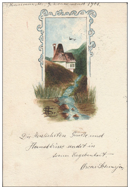 4657. Im 1901 Gelaufene Photoansichtskarte Vom Kremsmünster.Q1! - Kremsmünster