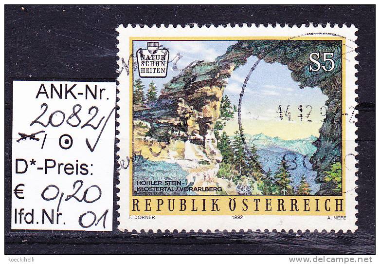 5.2.1992 - SM  "Naturschönheiten In Österreich"  -  O  Gestempelt  -  Siehe Scan  (2082o 01-11) - Oblitérés