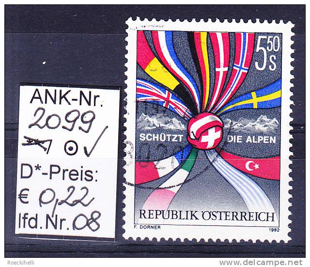 22.5.1992 -  SM  "Schützt die Alpen"  -   o  gestempelt  -  siehe Scan  (2099o 01-19)