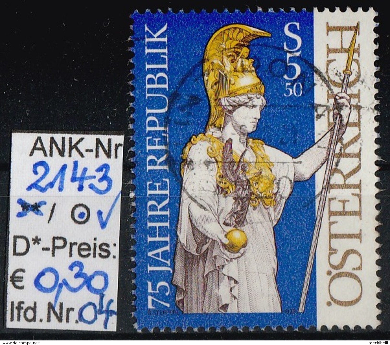 12.11.1993  -  SM  "75 Jahre Republik Österreich"  -  O  Gestempelt - Siehe Scan  (2143o 01-06) - Used Stamps